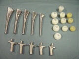 Lot of 5 Hip Stem Broach Sizes 1-5 Surgical Set w/Accessories !