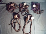 Misc. Lot of 5 Blood Pressure Cuffs Adult, Child, Infant For Parts!