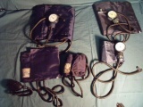 Misc. Lot of 5 Blood Pressure Cuffs Adult, Child, Thigh For Parts!