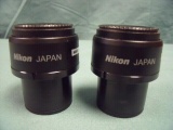 Pair of Nikon CFI 10X/22 Microscope Eyepieces !