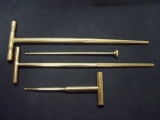 Lot of 4 Misc Unbranded T Handle surgical instuments