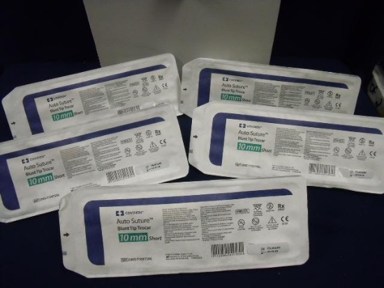 Box of 5 Auto Suture Blunt Tip Trocar