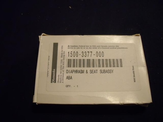 Ohmeda Diaphragm & Seat Subassy 1500-3377-000