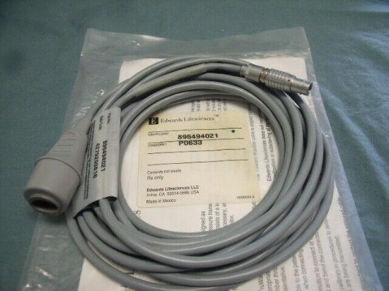 Edwards Lifsciences TruWave Reusable Cable PX1800 896494021 !