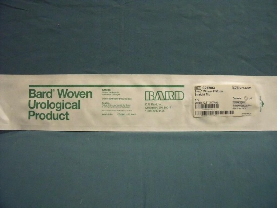 4 BARD 021903 Woven Filiform Straight Tip !