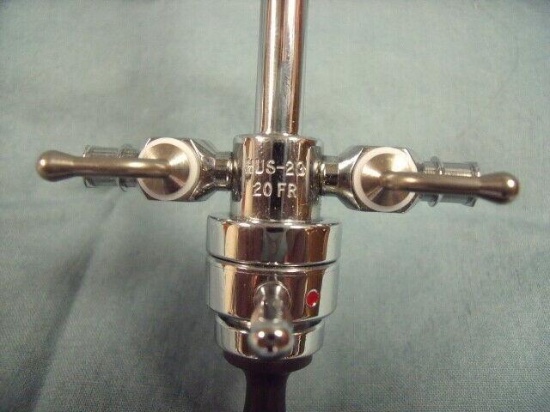 ACMI Surgical 20Fr Dual Stopcock Sheath W/ Obturator HUS-20 !