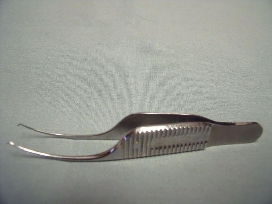 STORZ E-3199 TROUTMAN-BARRAQUER CORNEAL UTILITY FORCEPS COLIBRI STYLE !