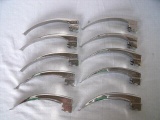 Lot of 10 Rusch Green Lite Fiberoptic Laryngoscope Blade MAC 4! 4