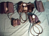 Misc. Lot of 5 Blood Pressure Cuffs L-Adult, Thigh, Infant, Child For Parts!