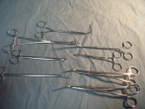 Lot of 8 Forceps Scissors: Pilling, Mueller GL650 Hasley, sklar