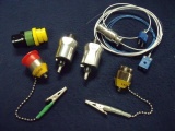 Lot of 6 Laser Aperatures and Laser Parts