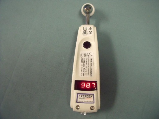 EXERGEN ARTERIAL TEMPERATURE TAT 5000 THERMOMETER WORKING