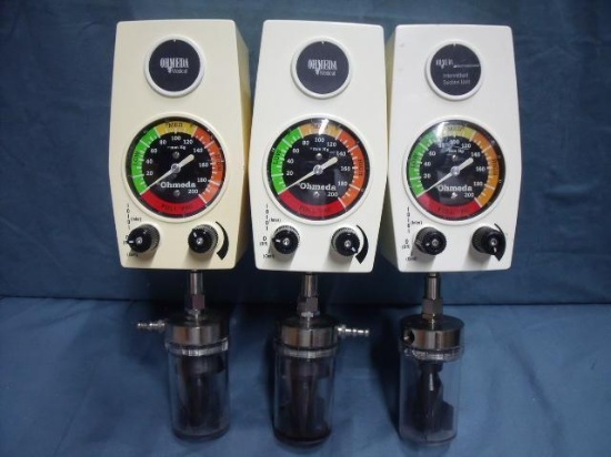 LOT OF 3 OHMEDA 200 INTERMITTENT SUCTION REGULATORS UNTESTED