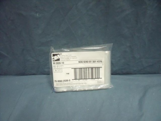 NEW BAG OF 10 3M AIR-MATE W-3228-10 BREATHING TUBE COVERS