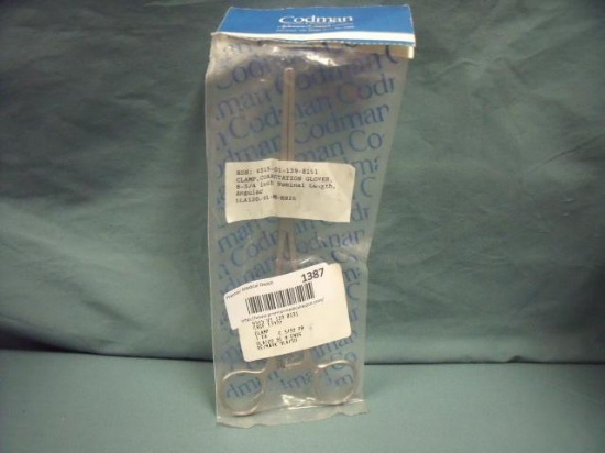 BRAND NEW Codman COAROTATION CLOVER ANGULAR 6515-01-139-8191 Forcep