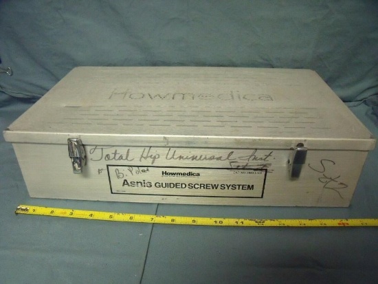 Howmedica Asnis Guided Screw System Case Only 3849-1-100 ! D5.2 16 3/4"x10"x4"