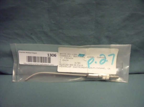 Aesculap 6515-01-139-7576 New OLD STOCK Suction Cannula