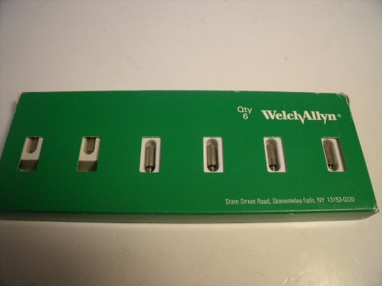 WELCHALLYN 04800-U BAG OF 6 2.5V VACUUM LAMP!