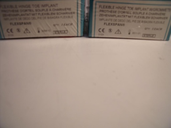 WRIGHT 426-0006 & G426-0005 BAG OF 2 FLEXIBLE TOE IMPLANT SIZE 5 & 6!