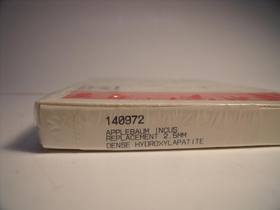 SMITH & NEPHEW 140972 APPLEBAUM INCUS REPLACEMENT 2.5MM!