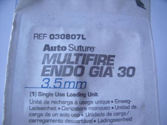AUTO SUTURE 030807L MULTIFIRE ENDO GIA 30 3.5mm!