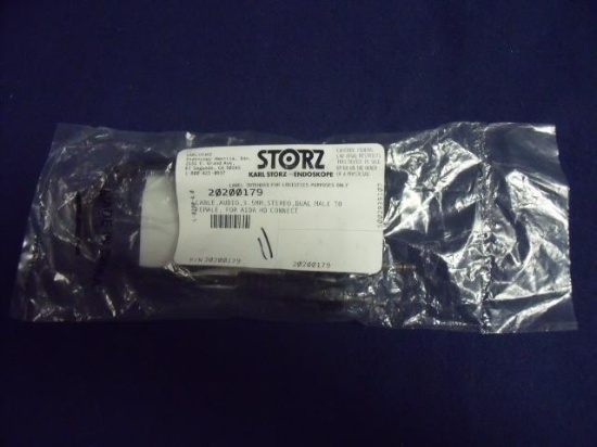 KARL STORZ 20200179 CABLE, AUDIO, 3.5MM, STERIO, DUAL MALE TO FEMALE, FOR AIDA HD CONNECT!