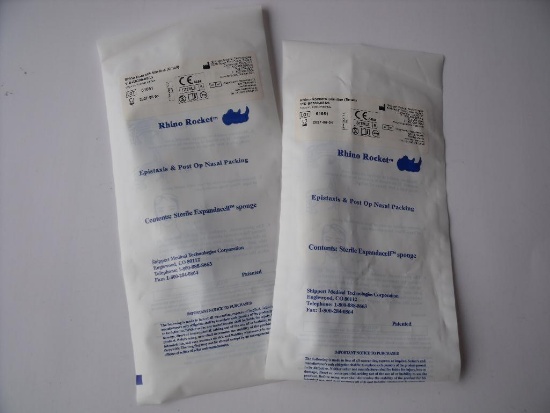 RHINO ROCKET 11S-S0300-08AS BAG OF 2 SLIMLINE POST OP PACKING, SMALL!