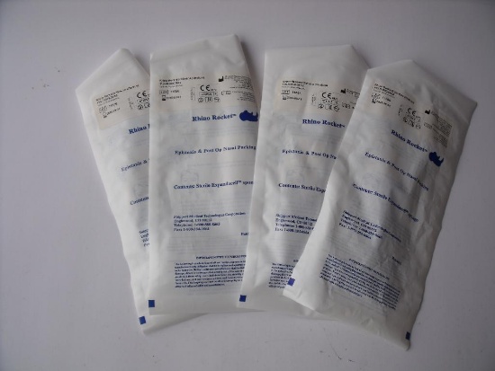 RHINO ROCKET 11S-S0300-08AS BAG OF 4 SLIMLINE POST OP PACKING, MED.!