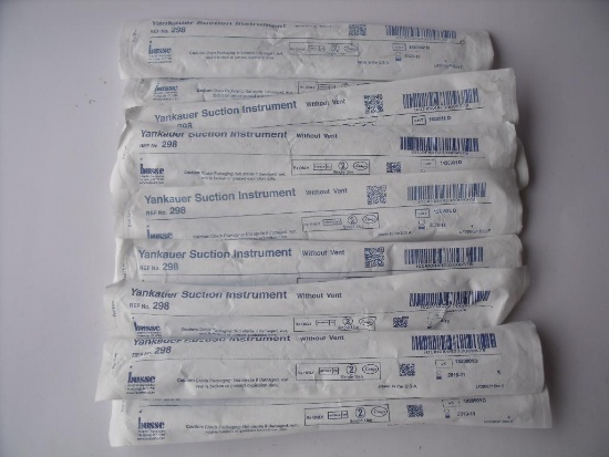 BUSSE 298 BAG OF 10 YANKAUER SUCTION INSTRMENTS!