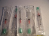 B-D 303391 BAG OF 5 3ml SYRINGE W/BD TWIN PCK!