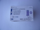 HENRY SCHEIN 900-7991 BAG OF 100 SAFETY LANCETS 28G!