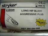STRYKER 285-544-000 LONG HIP BLADE AGGRESSIVE PLUS, 4.0MM!