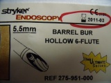 STRYKER 275-951-000 BARREL BUR HALLOW 6-FLUTE 5.5MM!