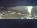 INTEGRA/JARIT 135-267 PEAN FORCEPS, CURVED, 87.5MM JAW HORIZONTAL SERRATIONS, 13-3/4