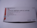 HENRY SCHEIN 100-9249 BOX OF 100 COTTON TIPPED APPLICATORS!