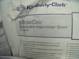 5 - KC400 KIMBERLY-CLARK 92340 LARGE MICROCOOL BREATHABLE IMPERVIOUS GOWNS W/ TOWELS NEW OLD STOCK