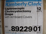 CASE OF KIMBERLY CLARK 89229 LAPAROSCOPIC DRAPES WITH ARMBOARDS F12
