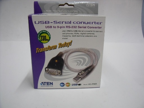 ATEN UC-232A LOT OF 2 USB CONVERTERS!