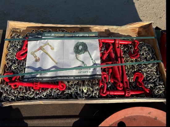 Lot Of Ratchet Binders & Chains