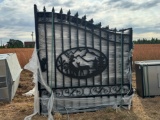 Greatbear Dual Swing Wrought Iron Gate For Driveway