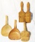 Group of 1800's Butter Paddles & Scotch Hands