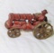 Red Cast Iron Tractor w/ driver