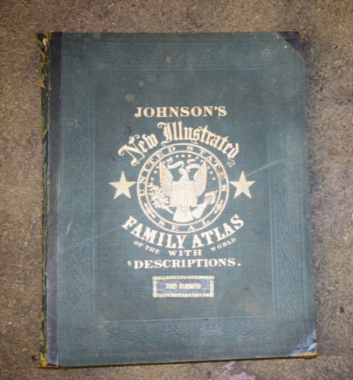 Johnson's 1863 Family Atlas for John Hammond