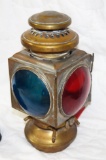 Brass Marker Light for Horse Drawn Steam Fire Pumper