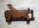Early 1800's Cabinet Maker's Wedge Arm Plow Plane w/ 3 blades