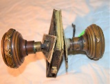 Early American Brass Door Knob Set