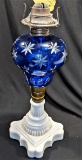 1800's New England Glass Co. Oil Lamp