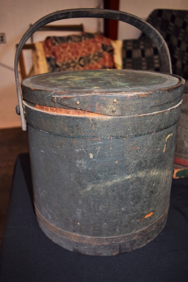 19th Century Painted Firkin Bucket