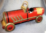 1920's Pressed Steel Auto Racer Toy