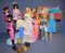Large Vintage lot of Early Barbies, Midge, wigs & accesories